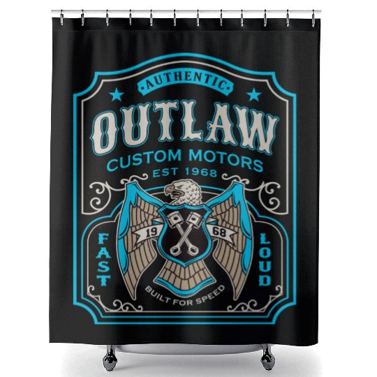 Outlaw Motors Shower Curtains