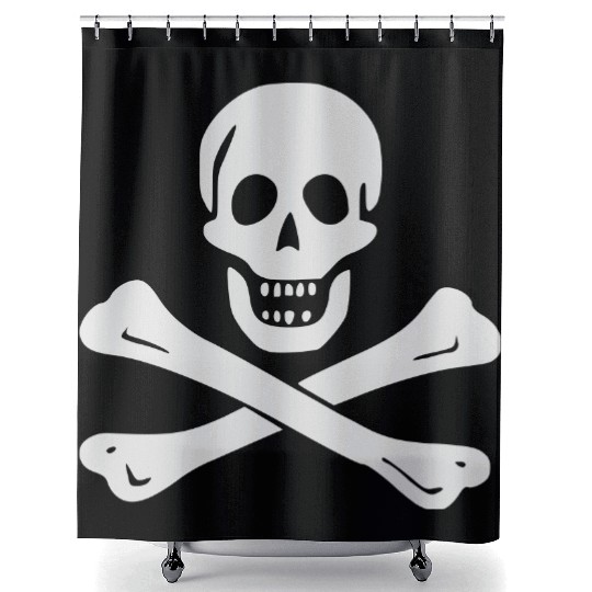 Skull and Crossbones Shower Curtains