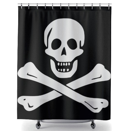 Skull and Crossbones Shower Curtains