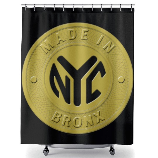 Made In The Bronx Token Shower Curtains