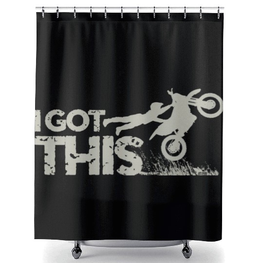 Motocross Dirt Bike I Got This Shower Curtains