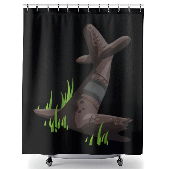airplane wrack Shower Curtains