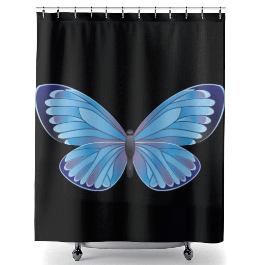 Idas blue Shower Curtains