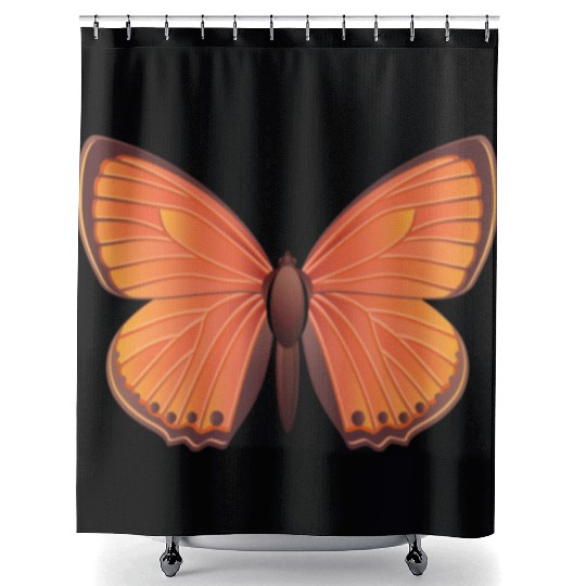Scarce copper Shower Curtains