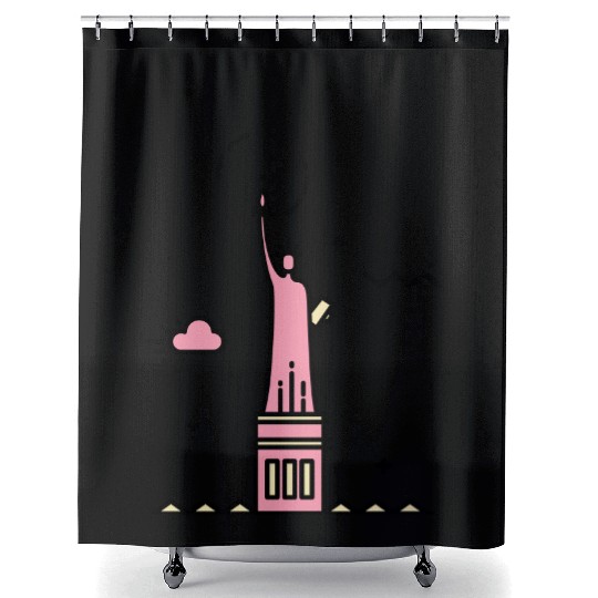 Statue of liberty Shower Curtains