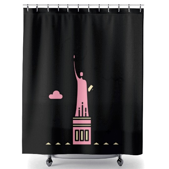 Statue of liberty Shower Curtains