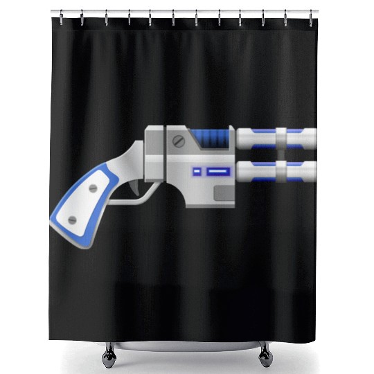 sci fi gun Shower Curtains