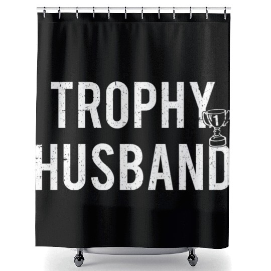 Trophy Husband Shower Curtains