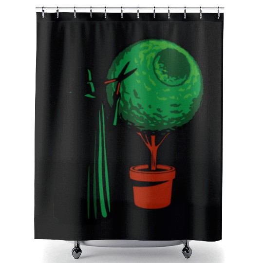 Funny Star Wars Darth Vader Gardener Shower Curtains