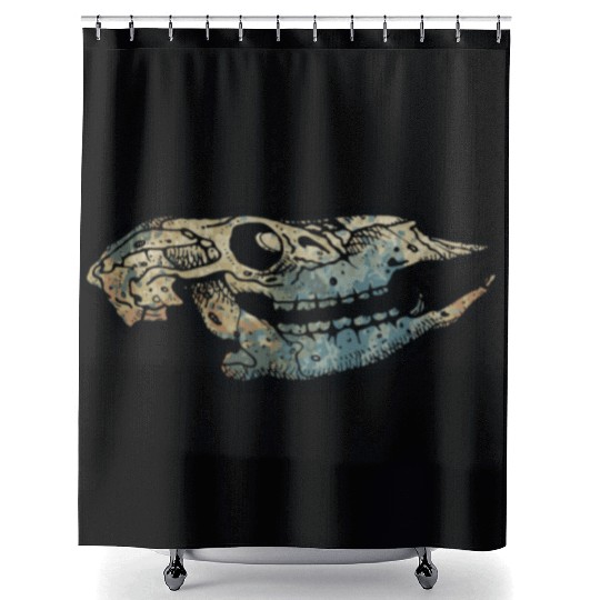 cow skull Shower Curtains