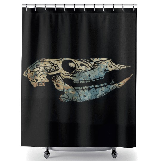 cow skull Shower Curtains