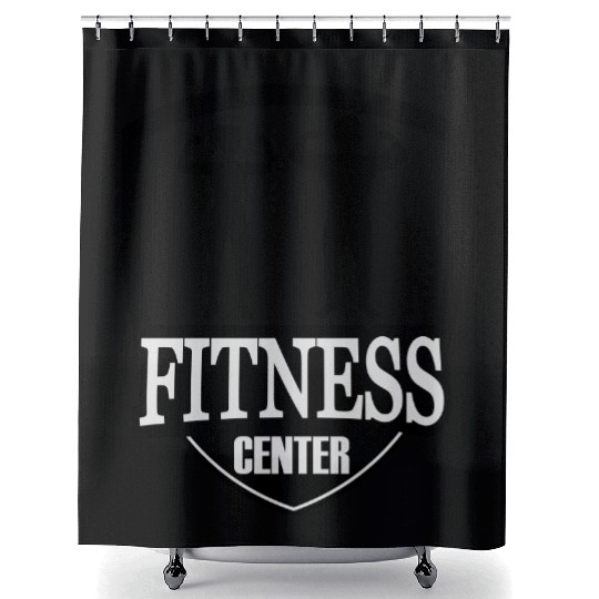 fitness center logo Shower Curtains