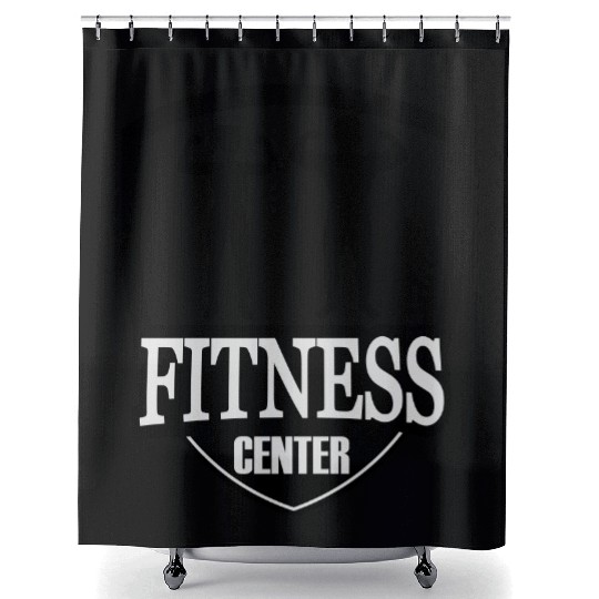 fitness center logo Shower Curtains