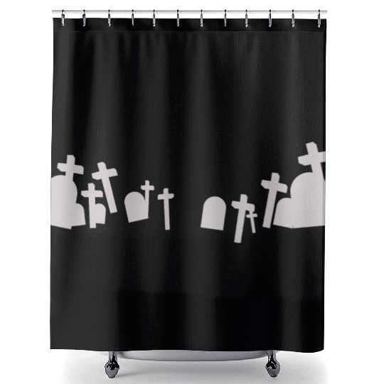 Graveyard Shower Curtains