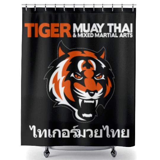 Tiger Muay Thai Mma Gym Shower Curtains