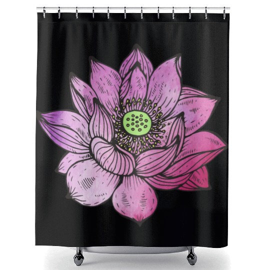 Lotus Shower Curtains