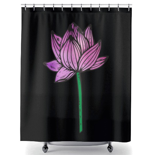 Lotus Shower Curtains