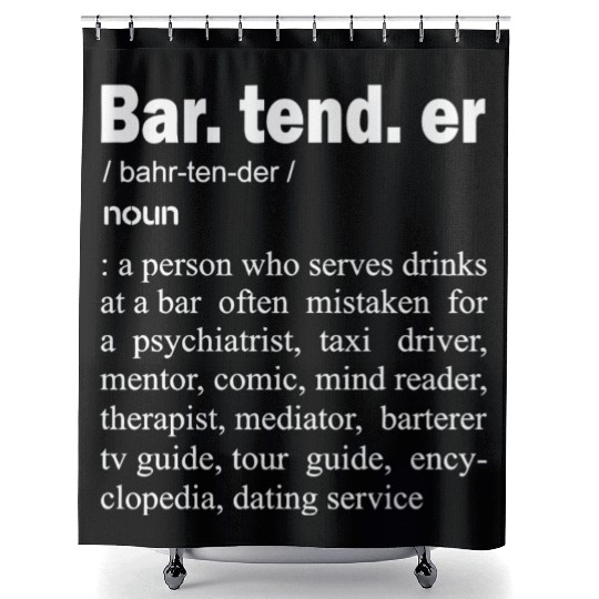 Bartender - Bartender Definition Shower Curtains