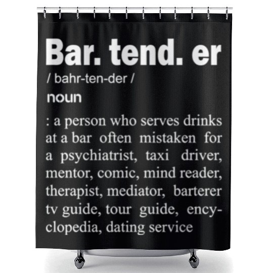 Bartender - Bartender Definition Shower Curtains