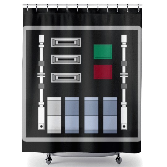 Darth Vader Control Panel - A New Hope Shower Curtains