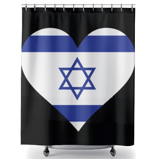 A Heart For Israel Shower Curtains