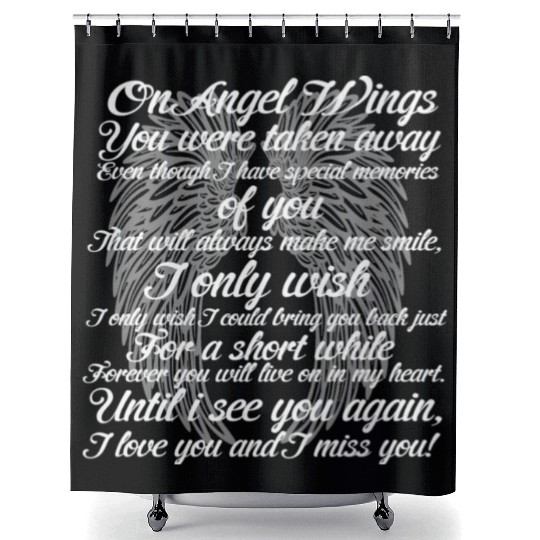 ANGEL WINGS Shower Curtains