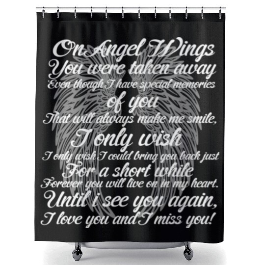 ANGEL WINGS Shower Curtains