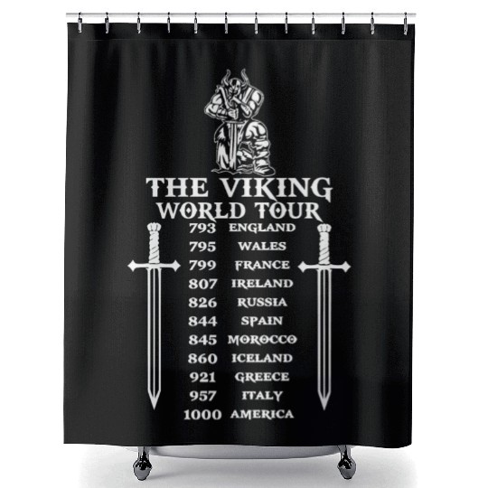 Viking - VIKINGS - THE VIKING WORLD TOUR Shower Curtains