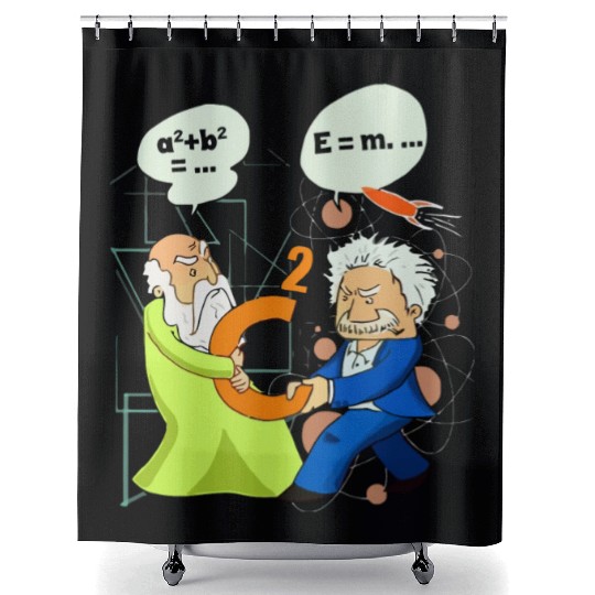 Math and Science funny Shower Curtains