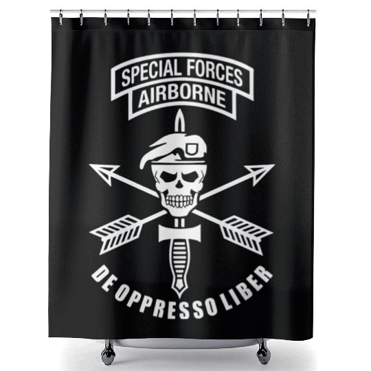 US Army Special Forces Airborne Shower Curtains