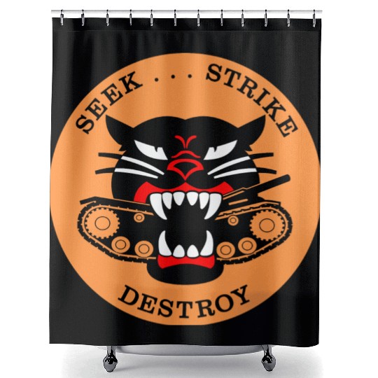 M18 HELLCAT Tank Destroyer Shower Curtains