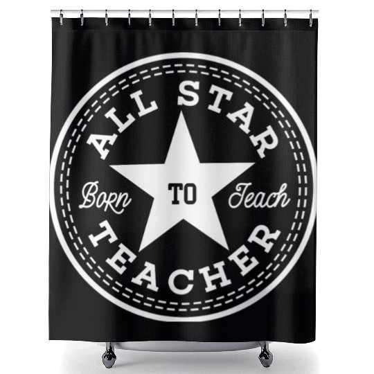 All star teacher Shower Curtains