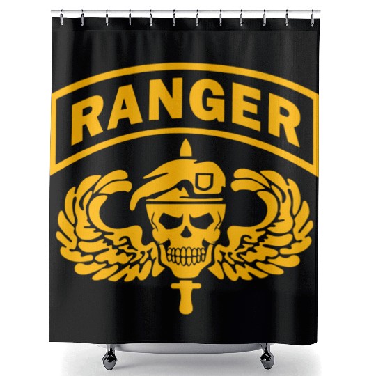 US Army Ranger Skull Shower Curtains