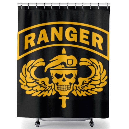 US Army Ranger Skull Shower Curtains