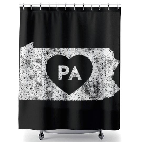 Used I Love Pennsylvania Shower Curtains