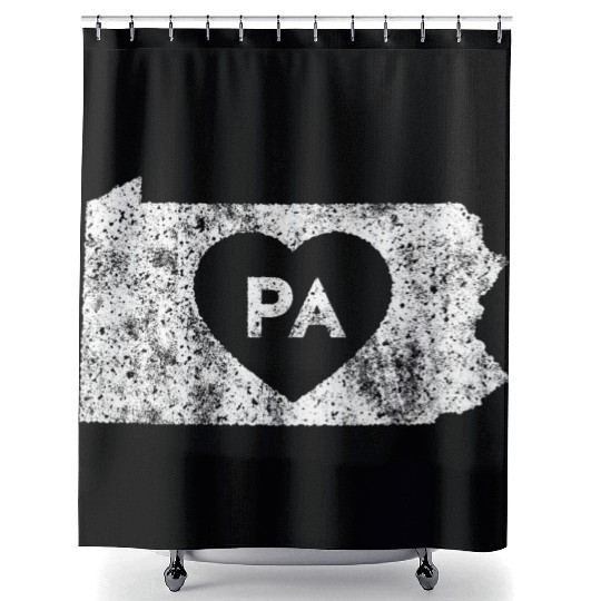 Used I Love Pennsylvania Shower Curtains