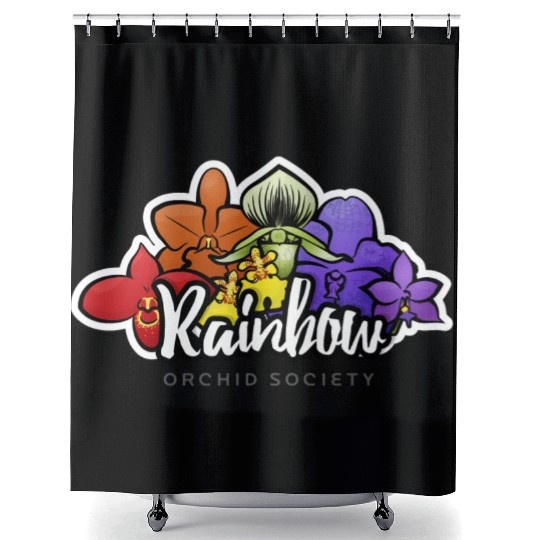 Rainbow Orchid Society Shower Curtains