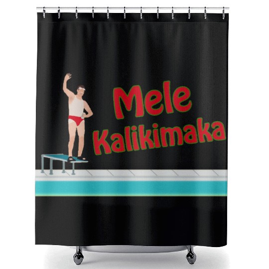 Christmas Vacation - Mele Kalikimaka Shower Curtains
