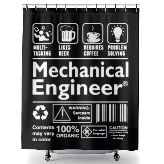 Mechanic Engineer Shower Curtains
