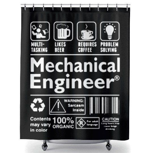 Mechanic Engineer Shower Curtains