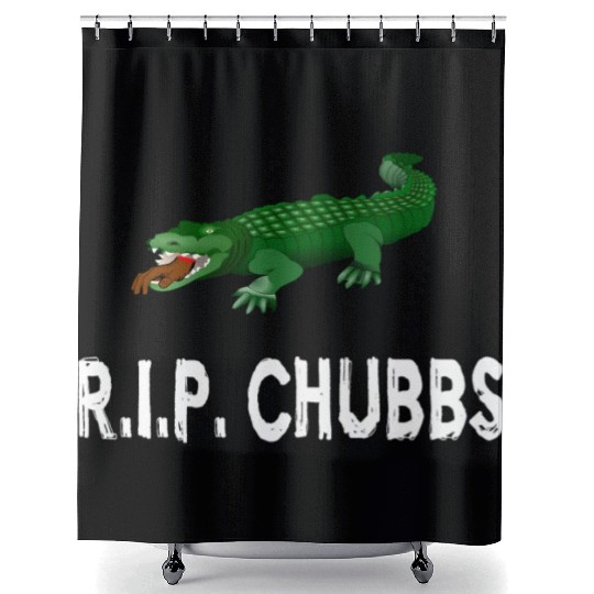 R.I.P. Chubbs - Happy Gilmore Shower Curtains