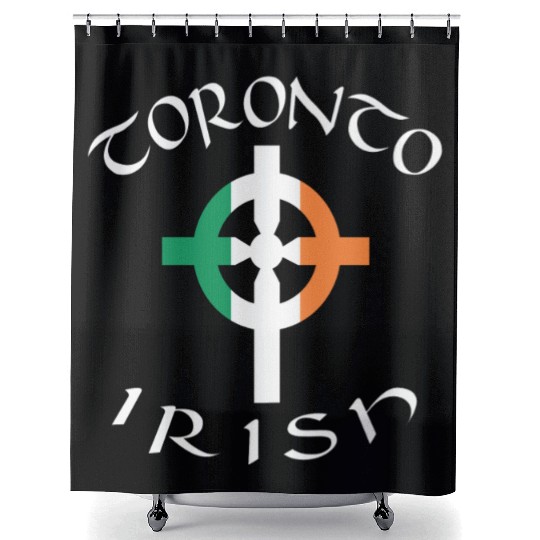 Ireland Canada Pride Celtic Cross Toronto Irish Shower Curtains