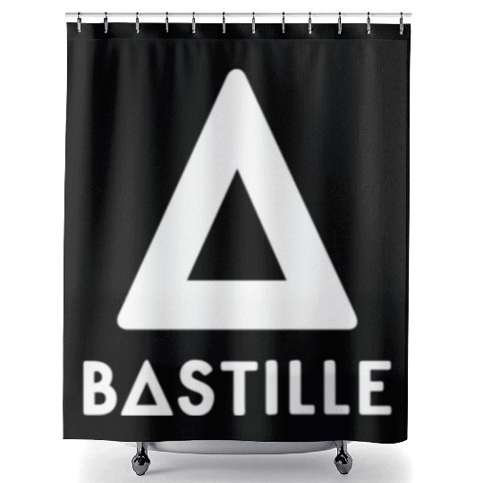 Bastille Rock Band Triangle Logo Shower Curtains