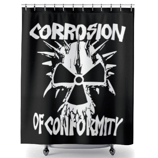 Corrosion Of Conformity Old School Logo Shower Curtains