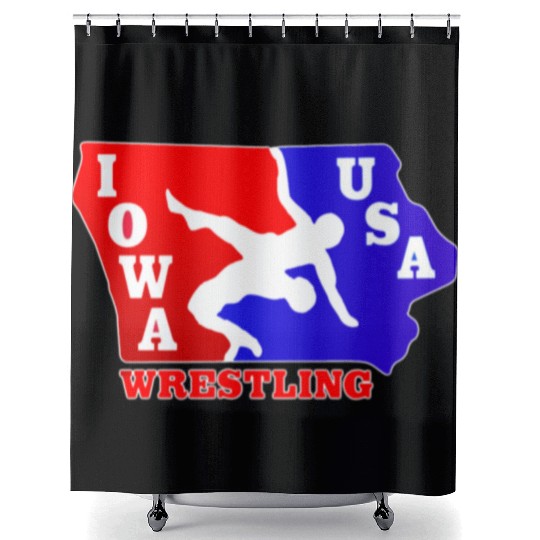 Iowa Team USA Wrestling Shower Curtains