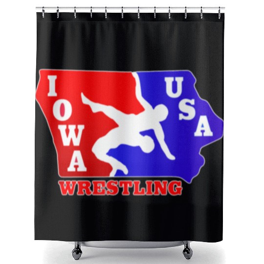 Iowa Team USA Wrestling Shower Curtains