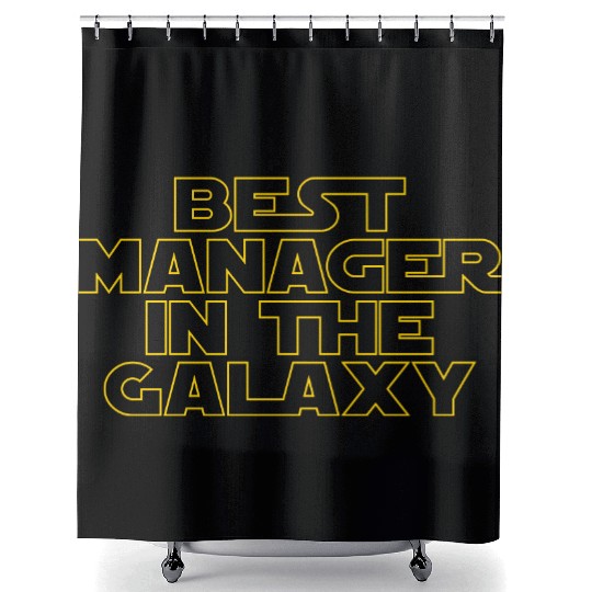 Best Manager in the Galaxy Shower Curtains