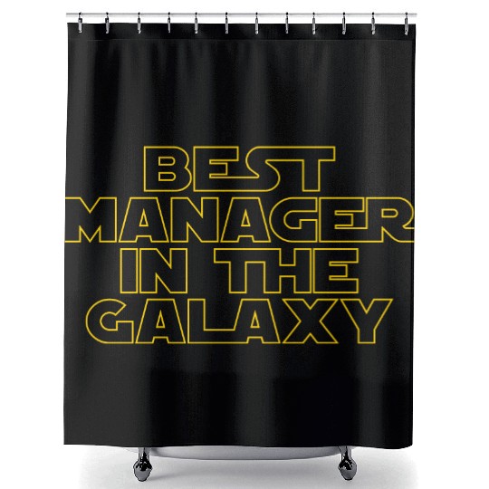 Best Manager in the Galaxy Shower Curtains