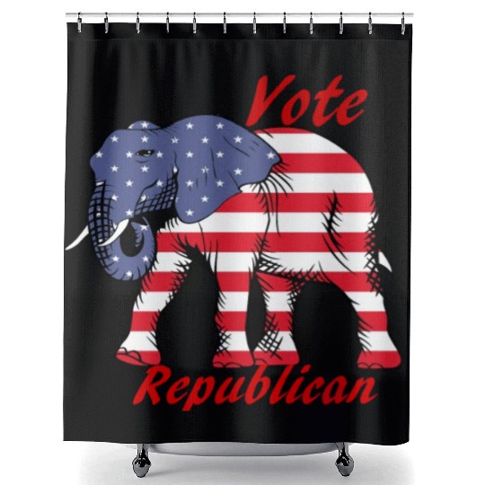 Vote Republican Shower Curtains