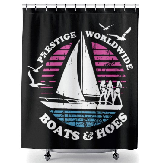 Boats N Hoes Step Brothers Huff Doback Anchor Shower Curtains